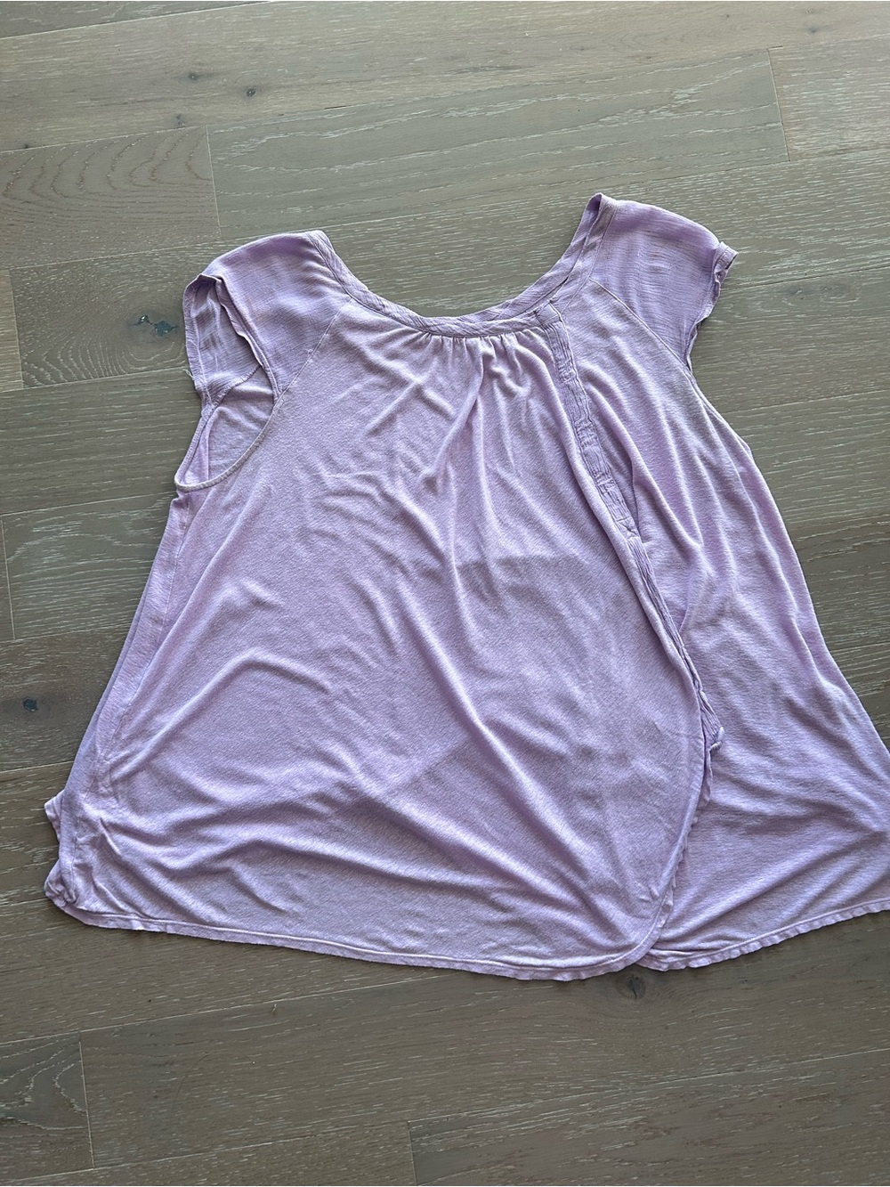 Free People Lavender Short-Sleeve Swing Tunic - Picture 2 of 7